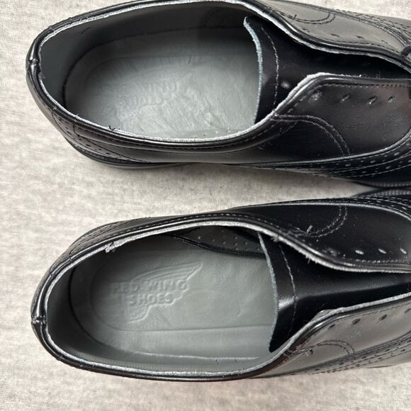 Red Wing 8701 Men’s  Leather Wingtip Steel Toe Shoes Made in USA Size 6.5 EE - Picture 8 of 12